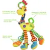 Mjuk Giraffe Animal Toy Baby Pram Bed Hanger