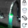 Baño & AseoSensor de temperatura de luz LED Grifo de agua de cocina