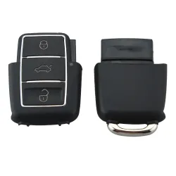 VW Jetta Beetle - 3 Knöpfe - ungeschnittene Klinge - Remote Auto Schlüssel Hülle - Schale