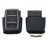 VW Jetta Beetle - 3 button - uncut blade - remote car key case - shell