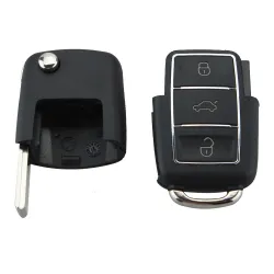 V Jetta Beetle - 3 pulsante - lama non tagliata - custodia chiave auto remota - shell