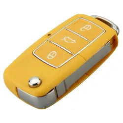VW Jetta Beetle - 3 button - uncut blade - remote car key case - shell