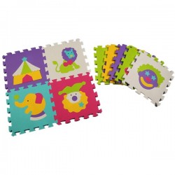 Kids Animal Pattern Puzzle Mat 9pcs Set