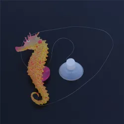 Serbatoio di pesce acquario artificiale luminoso cavallo marino
