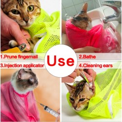Animales & mascotasBolsa de baño de mesh Cat Grooming