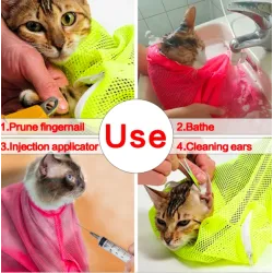 Mesh Cat Grooming Badetasche