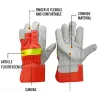 Feuerzeug Hitze Flame Resistant Schutzhandschuhe mit reflektierendem Riemen