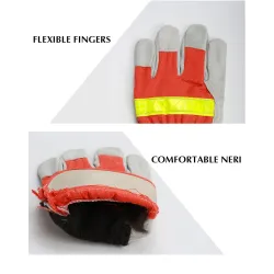 Feuerzeug Hitze Flame Resistant Schutzhandschuhe mit reflektierendem Riemen