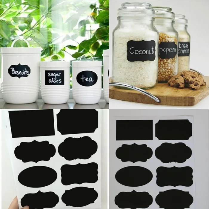 Kök Jars Blackboard Stickers 40pcs