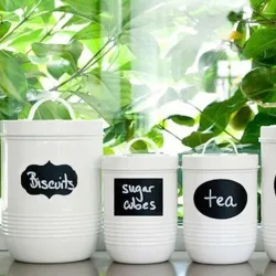 Keittiö Jars Blackboard Stickers 40pcs