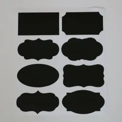 Keittiö Jars Blackboard Stickers 40pcs