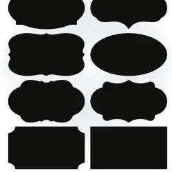Kök Jars Blackboard Stickers 40pcs