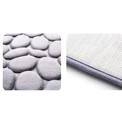 Korallen Fleece Badezimmer Memory Foam Teppich rutschfeste Bodenmatte