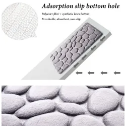 Coral Fleece Salle de bain Foam Rug Non-slip Floor Mat