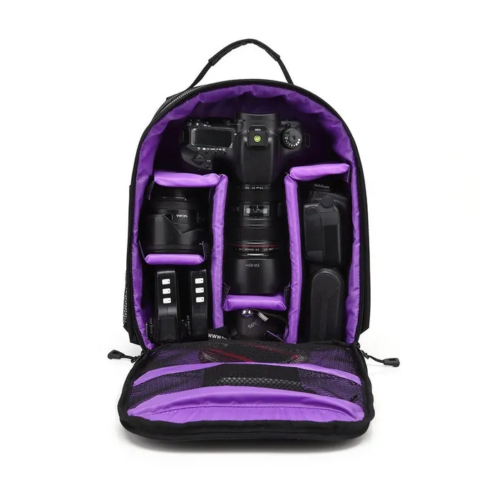 Canon Nikon DSLR HU-00 Vattentät Shockproof Padded Backpack Case