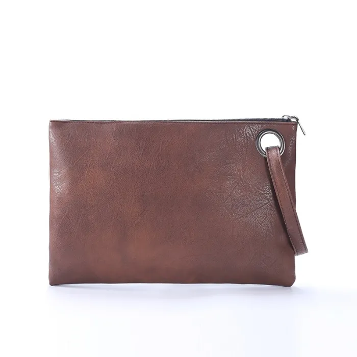 Bolsa de envelope de embreagem de couro PU - bolsa