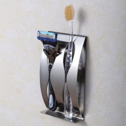 Stainless steel toothbrush holder - wall mounting