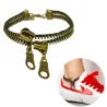 Double-deck zipper – retro nikkeli