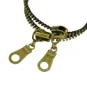 Double-deck zipper – retro nikkeli