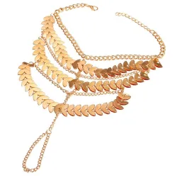 Multilayer Tassels Chain - Gold Niklet Ranneke