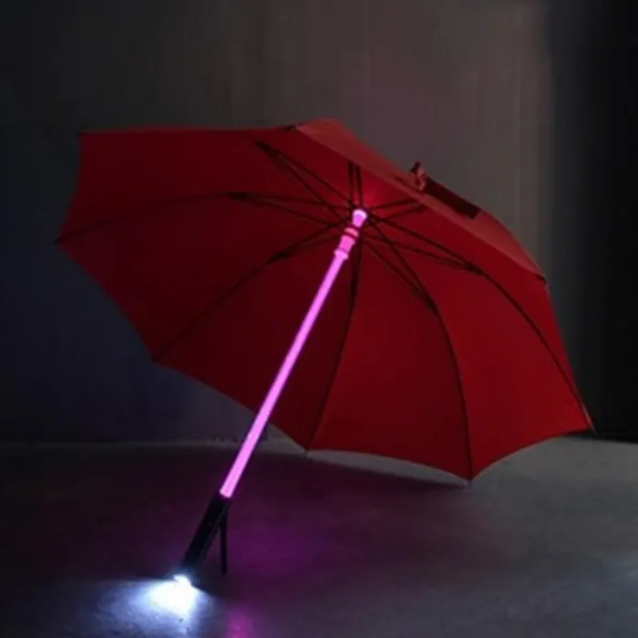 Flashing LED rain umbrella