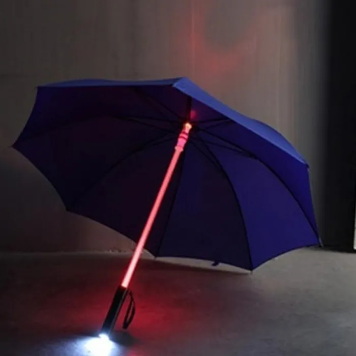 Flashing LED rain umbrella