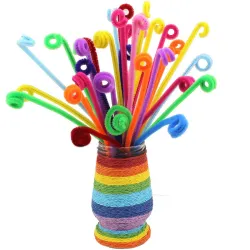 Material chenille - crianças brinquedo educacional - tubos coloridos 100 peças