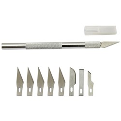 9 Blades Wood Carving Food Craft Engraving Knife Scalpel Cutting Tool