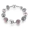 PulseraPulsera de lujo con cuentas de cristal - 925 plata esterlina