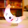 Plüschmondpuppe mit bunt LED-Leuchten 35 cm
