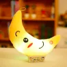 Plüschmondpuppe mit bunt LED-Leuchten 35 cm