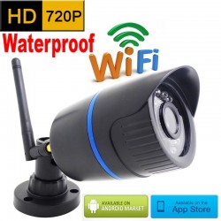 720P HD Wi-Fi utomhus vattentät infraröd CCTV Säkerhetskamera