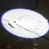 Pyöreän kuun muotoinen valo - alumiiniseokset - mini LED flashlight - soihtu