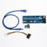 PCI-E PCI Express Riser Card 1x - 16x USB 30 Data Cable SATA 4Pin IDE Molex Power