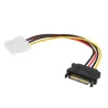 PCIe PCI-E PCI Express Riser Card 1x para 16x USB 30 Data Cable SATA para 4Pin IDE Molex Power