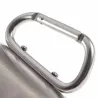 Ruostumaton teräs leirikuppi - mug - alumiini karabiner - 180 ml