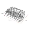 iPazzPort Wireless Mini Keyboard Touchpad LED Backlightin avulla .