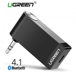 Receptor Bluetooth sem fio Ugreen 3.5mm Jack áudio Adaptador de música com microfone