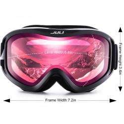 Anti-Fog Protezione UV Doppia lente Inverno Snowboard Sci Snowboard Occhiali da neve