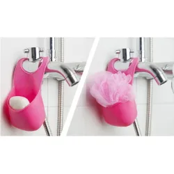 Cucina / bagno pieghevole silicone appeso stoccaggio - portaoggetti
