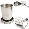 Mini ruostumaton Steel Portable Travel Telescopic Folding Cup 75 ml