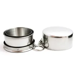 Mini ruostumaton Steel Portable Travel Telescopic Folding Cup 75 ml