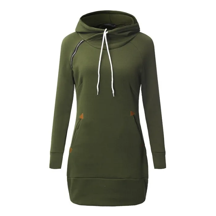 Minikleid mit Kapuze - Pullover