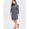 Plus de taille Robe d'hiver Casual