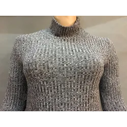 Plus High Neck Casual Talvipuku