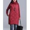Turtleneck Loose Patchwork Tunic Talvipuku