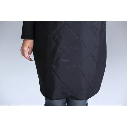 Turtleneck Loose Patchwork Tunic Talvipuku