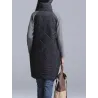 Turtleneck Loose Patchwork Tunic Talvipuku