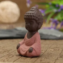 Mini statuetta monaca - statua di Buddha