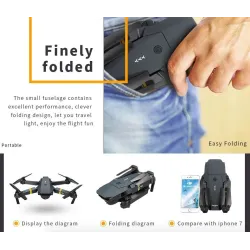 E58 WIFI FPV 2MP 720P / 1080P kamera RC Drone Quadcopter RTF